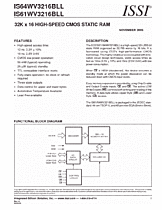 DataSheet IS64WV3216BLL pdf
